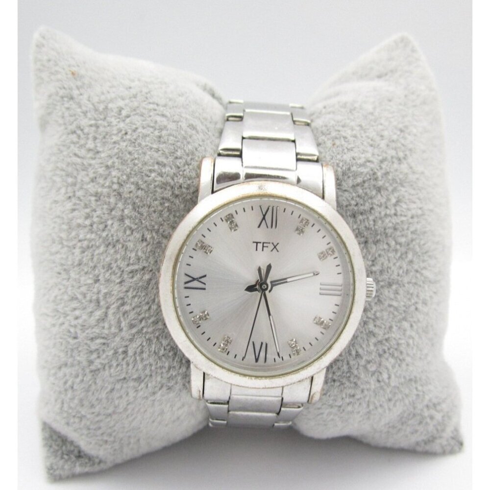 Women TFX by Bulova Quartz WR Analog 30mm Round Watch (H871) "New Battery"